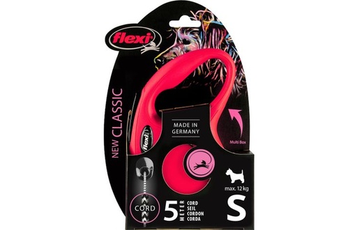 [4000498022504] Flexi New Classic S Cord 5m, Red[Color - Maroon] 