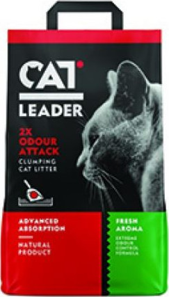 [5200357802059] Geohellas Cat Leader Clumping 2XOdour Attack Fresh Aroma Cat LitterFragrance/Flavour: Fresh scent, Weight: 5kg 