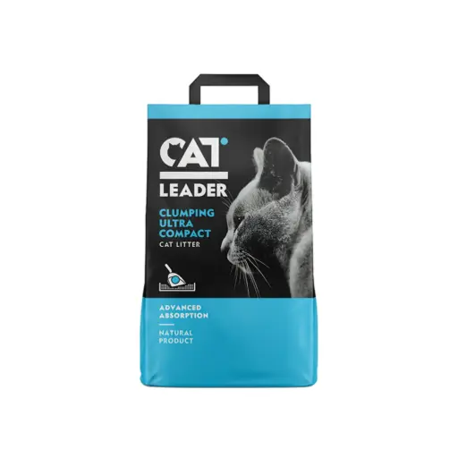 [5200357801380] Geohellas - Cat Leader Clumping Ultra Compact Cat Litter - Unscented - 5kg
