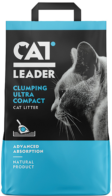 [5200357801380] Geohellas Cat Leader Clumping Ultra Compact Cat LitterFragrance/Flavour: Unscented, Weight: 5kg 