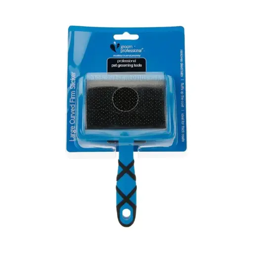 [GP850286] GroomProfessionalCurvedFirmSlickerBrushesSizes:L