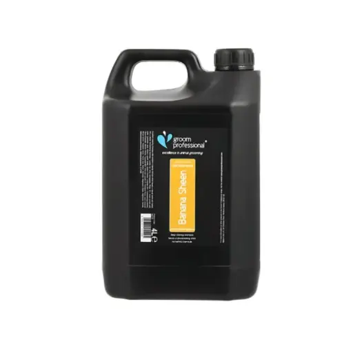 [GP842130] Groom Professional Banana Sheen Pet ShampooVolume: 4 litre, Fragrance/Flavour: Banana fragrance