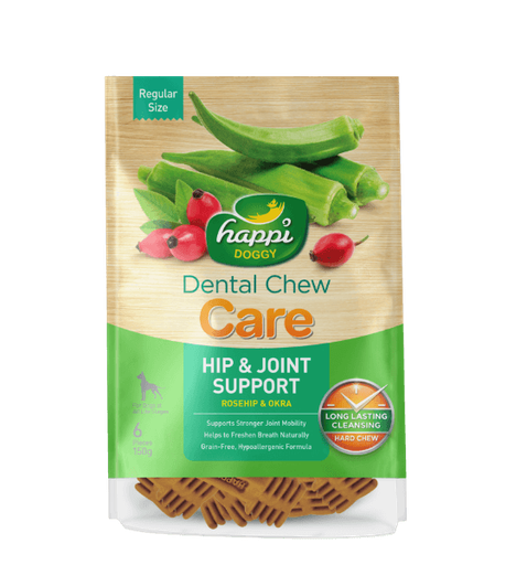 [H322] Happi Doggy  Dental Chew Care-Hip & Joint Support-4 