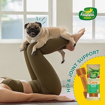[H327] Happi Doggy  Dental Chew Care-Hip & Joint Support-4 (Display Box-50pcs) 
