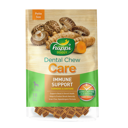 [H311] Happi Doggy Dental Chew Care Immune Support Dental Chew 2.5 inch
