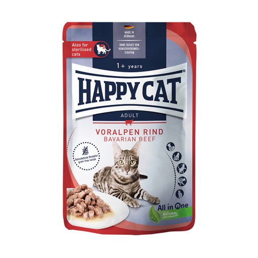 [4001967173017] Happy Cat MIS Culinary MIS Bavarian Beef Wet Cat Food Pouch 85g