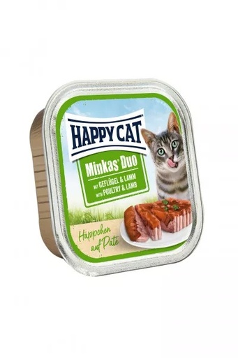 [4001967173482] Happy Cat Minkas Duo Poultry & Lamb Dry Cat Food Bag 100g