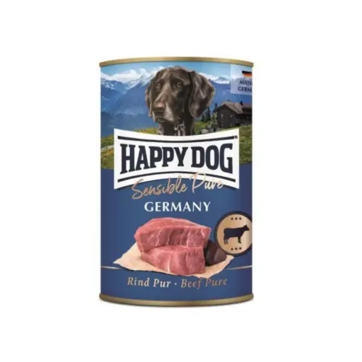 [4001967155839] Happy Dog Pure Beef Wet Food Can 400 G