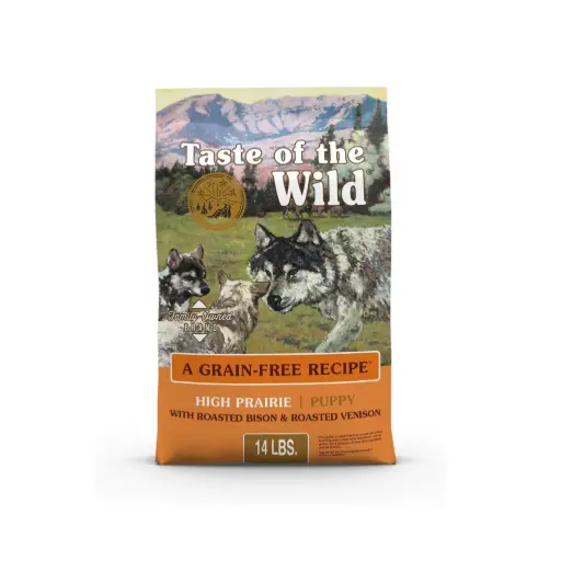 [74198614325] Taste of the Wild High prairie Puppy Recipe with Roasted Bison & Roasted Venison 12.2kg