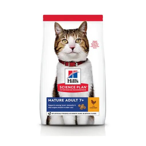 [604097] Hills Science Plan Mature Adult 7+ Cat Food With Chicken 1.5kg 