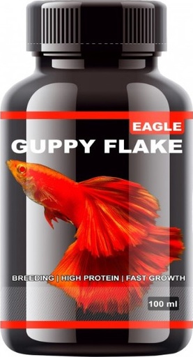 [8904218172134] Horizone Eagle Guppy Flakes - 100ml 