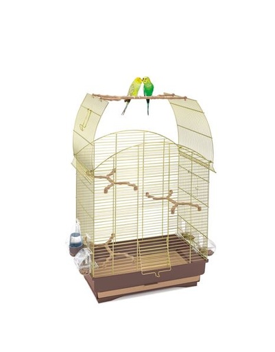 [IM14055] IMAC AGATA Cage for Canaries, Parakeets and Exotic Birds - GHIACCIO (Size : 58x33x62-5cm)