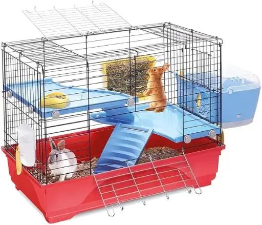 [IM05959] IMAC BENNY 80 Cage for Rabbits, Chinchillas, Guinea Pigs and Ferrets - 80x48.5x60cm 