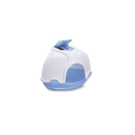 [IM84396] IMAC Ginger - Hooded Corner Shaped Litter TrayColor: Mixed Colors, Dimension: 52x52x44.5 cm 