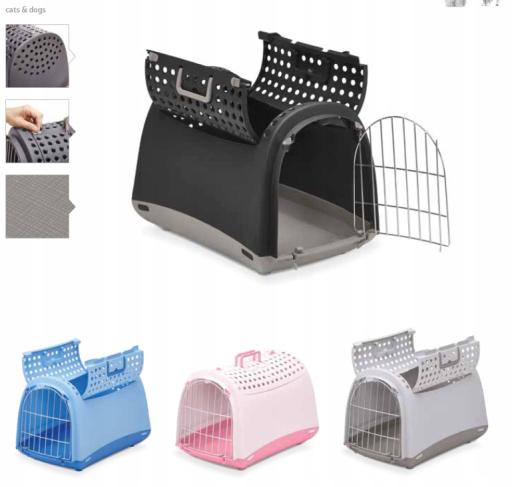 [IM80570] IMAC Linus Cabrio - Carrier For Cats And Dogs-Grey- 50X32X34.5CM 