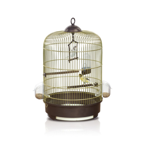 [IM04824] IMAC Milly Cage for CanariesColor: Gold, Dimension: 48 x Ø33cm 