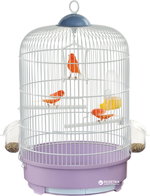 [IM04864] IMAC Milly Cage for CanariesColor: White, Dimension: 48 x Ø33cm 