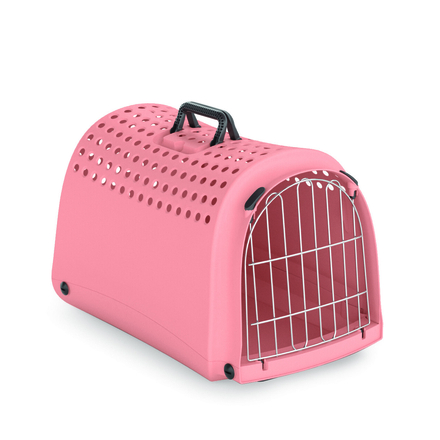 [IM80449R] Imac Linus Second Life Plastic Carrier, 52.5x32x34.5cmColor: Coral 