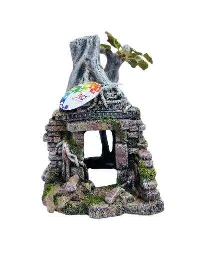 [U-839] KWZONERESINORNAMENTAQUARIUMDECORATION16*19*21CM