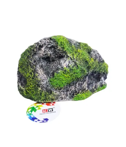 [U-781M] KW ZONE RESIN ORNAMENT ROCK AQUARIUM DECORATION 17*8*9 CM