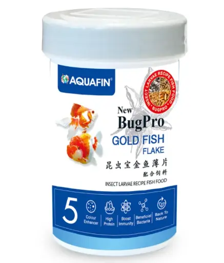 [ABGF250] KW Zone Aquafin BugPro Gold Fish Flake 250ml