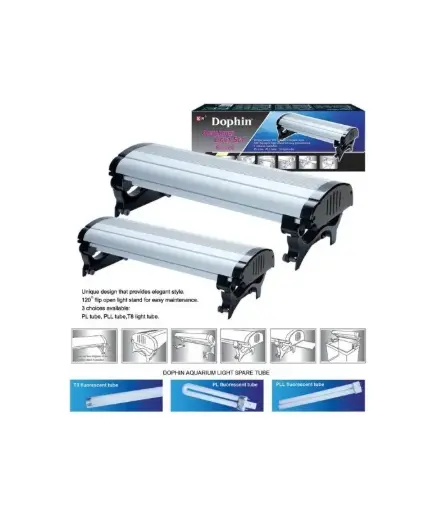[BL320] KW Zone Dophin Dophin BL320 35cm LED Aquarium Light – Slim, Energy-Efficient Lighting Set