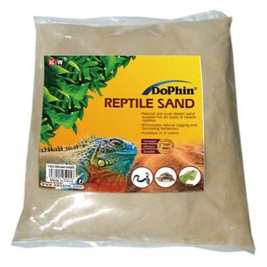 [DESERTSAND-YELLOW] KW Zone Dophin Reptile Sand 1kgColor: Yellow