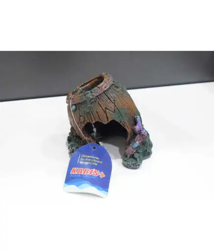 [KS-90081] Karis Miniature Stone Shelter – Realistic Aquarium Ornament KS-90081 | 11 x 9 x 10cm