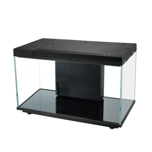 [KR-FSH-PH100] Karis Double Side Filter Stylish Aquarium Set PH-100 Volume:20Litre 44x24x29cm-Black