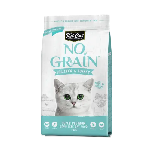 [0780348004358] Kit Cat No Grain Super Premium Cat Food with Chicken & Turkey 10kg
