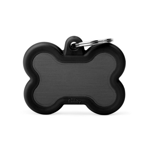 [HTA01BLACK] MY FAMILY BLACK BONE ALU BLACK RUBBER 