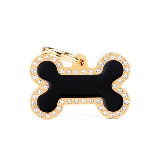 [BH05GMG] MY FAMILY OSSO GRANDE NERO GLAM GOLD
