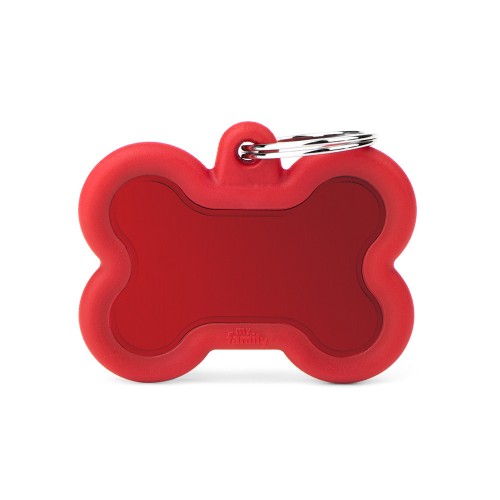 [HTA01RED] MY FAMILY RED BONE ALU RED RUBBER