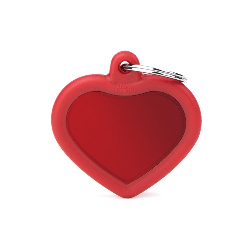 [HTA02RED] MY FAMILY RED HEART ALU RED RUBBER