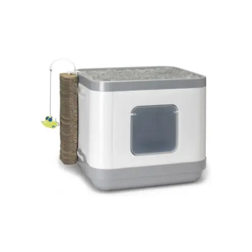 [MOD-C802-0026-00] Moderna Cat Concept With Cushion & Scratch - C802 (Grey)