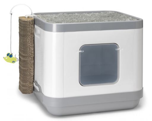 [MOD-C802-0026-00] Moderna Cat Concept With Cushion & Scratch - C802 (Grey)