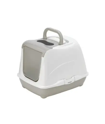[MOD-C230-0330-00] Moderna Flip Cat-Litter BoxColor: Grey, Sizes: L
