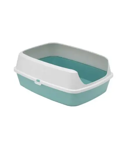 [MOD-AA50-0370-00] Moderna Maryloo With Rim Litter Tray-Large L 50.2 x W 38.4 x H 16.1 cm - (Recycled)Color: Light Blue