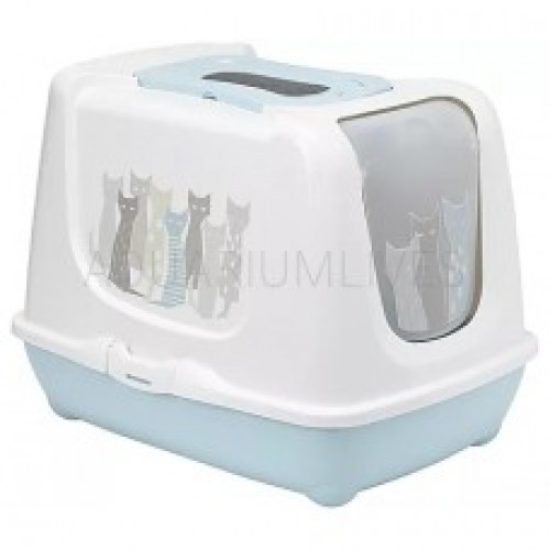 [MOD-C245-0363-BE] Moderna Trendy Cat-Litter box Color: Light Blue, Sizes: XL
