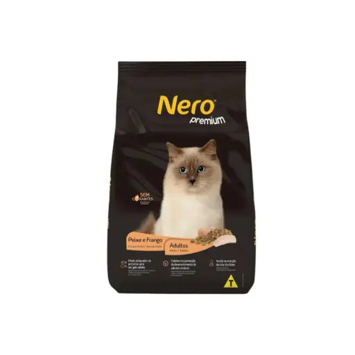 [7896588967629] Nero Cat Premium Fish & Chicken Dry Cat Food Bag 1kg