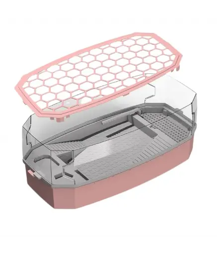 [NX-35-M Pink] NomoypetDetachableEscapeProofTurtleTankWithoutPumpNX-35Medium-49x25x21cm[Color-Pink]