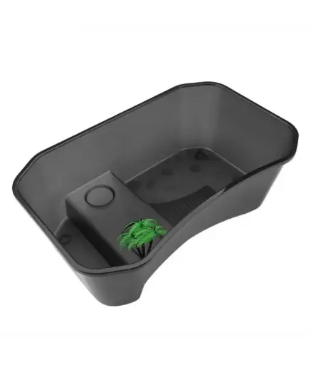 [NX-11 XL Black] NomoypetOpenTurtleTankwithLid(NX-11)-74x43x23cm[Color-Black]