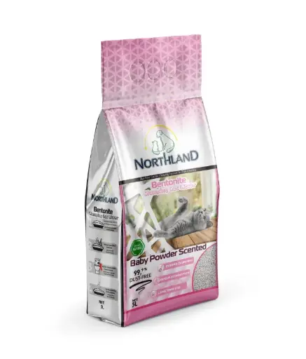 [NL-5L-BP] Northland Bentonite Clumping Cat Litter - Baby Powder