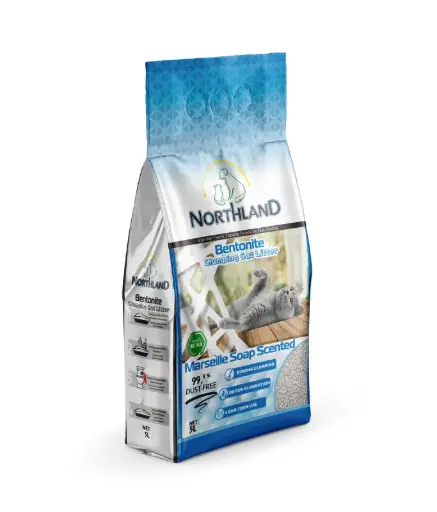 [NL-5L-MS] Northland Bentonite Clumping Cat Litter - Marseille Soap