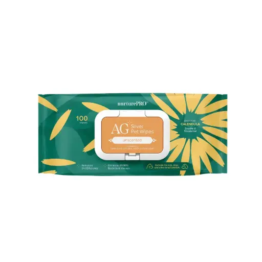 [NPS01] NurtureProAG+SilverPetWetWipes-Unscented(100Sheets/Pack)