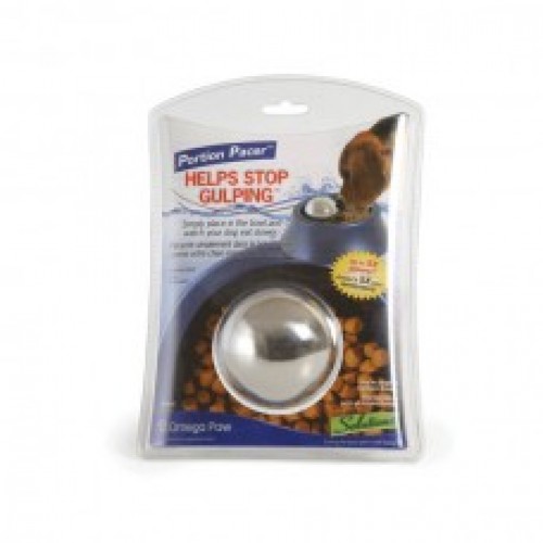 [620661236008] Omega Paw - Portion Pacer Stainless Steel Slow Feeder Ball - Large - 7cm