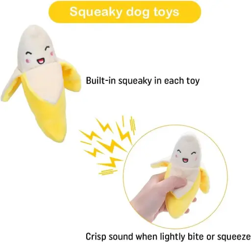 [PB11037001] PETBROO DOG BANANA SOFT TOY PB11037001