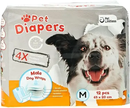 [0795154854844] PETBROO PET DIAPER MALE - M