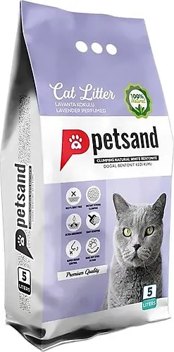 [8683655070219] PETSAND Cat Litter Lavender 5 Ltr