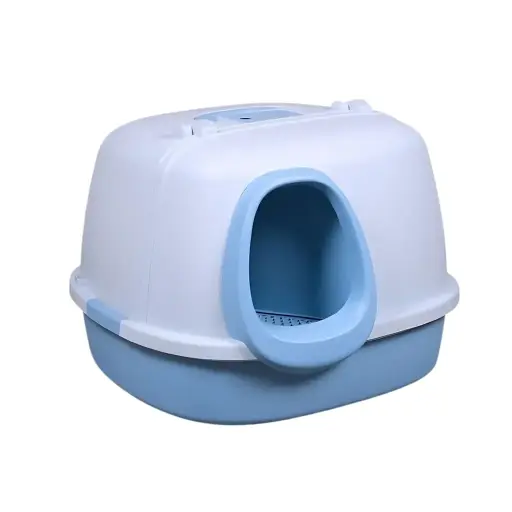 [PD-85391] Pado Corridor Cat Litter Box 57.5*56.4*40cm-Blue